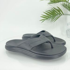 SPERRY Windward Float Thong Sandals Women’s Size 9 M Black Rubber Slip On Shoes